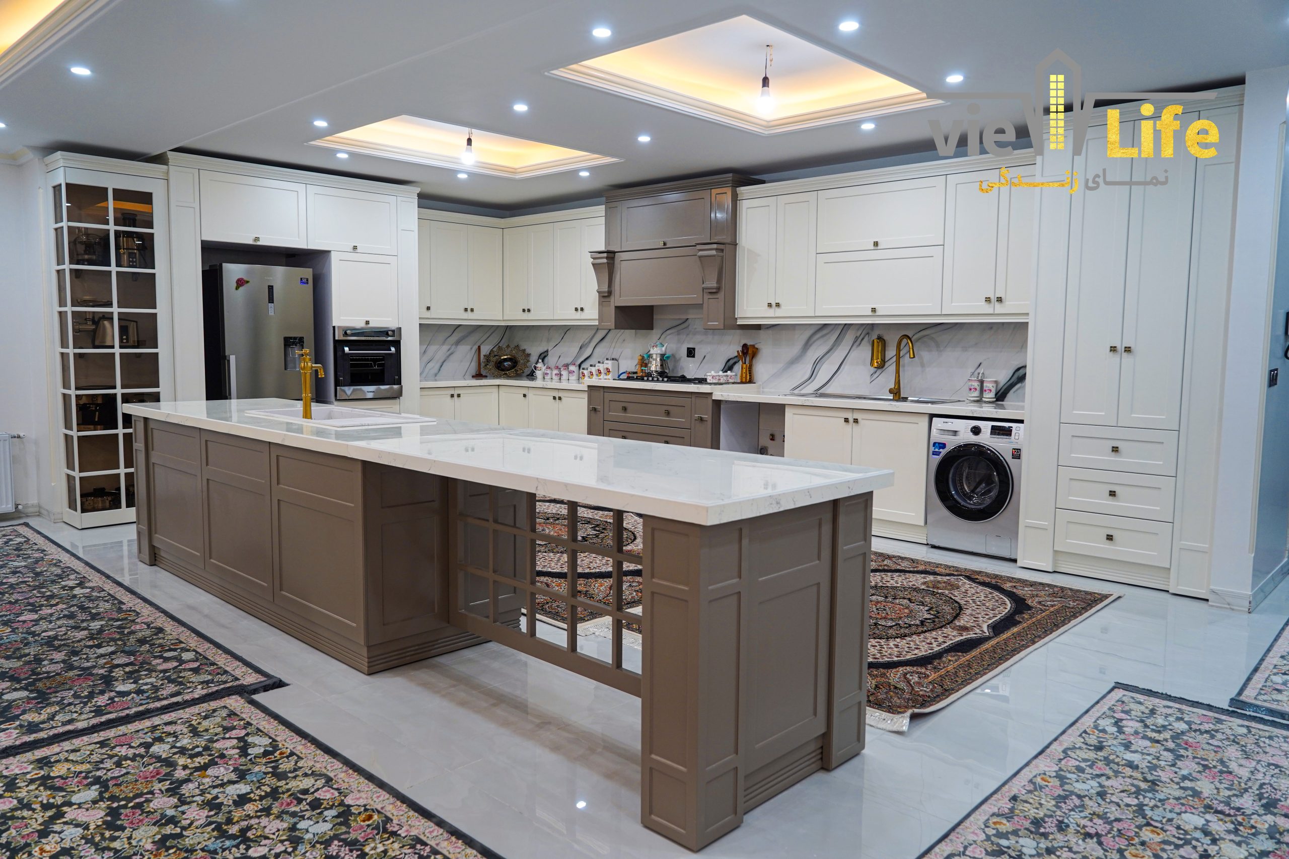 اجرای کابینت نئوکلاسیک