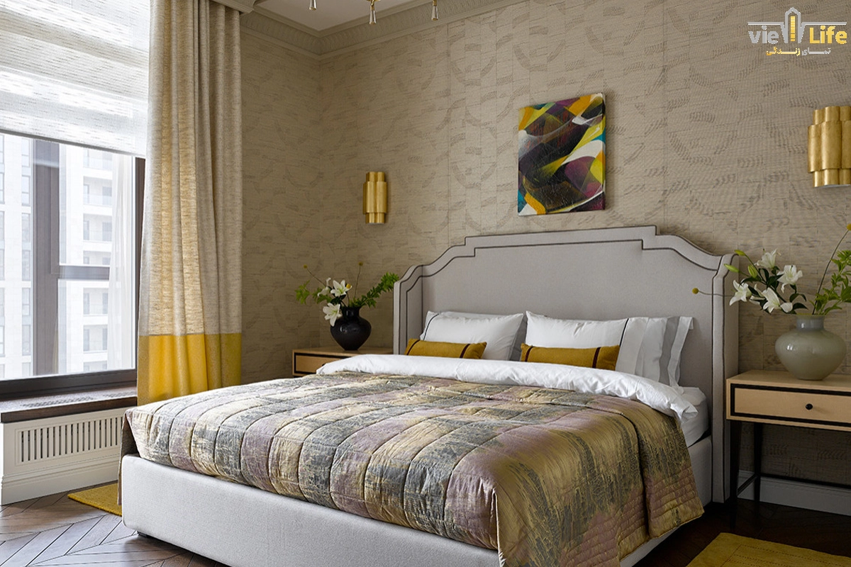 کاغذ دیواری اتاق خواب زن و شوهر